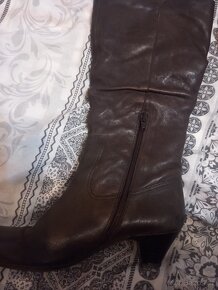 Dámské kožené kozačky vel. 38, Made in Italy - 2