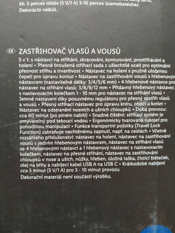 Zastřihovač vlasů a vousů Lidl - 2