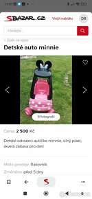 Detske auto minnie - 2