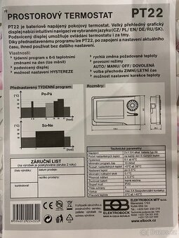 Termostat teploty ke kotli pokojový - 2