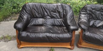 Kožená sedací souprava 2+1 - 2