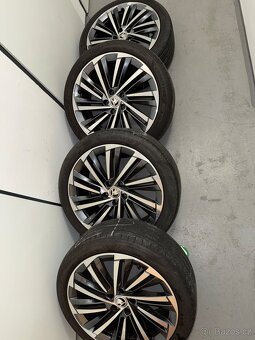 Prodám kompletní sadu letních kol pro Škoda superb - 2