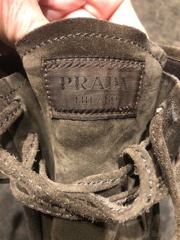 kozene PRADA boty, velikost 37,5 - 2