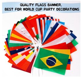2 sady vlajek 32 zemí MS fotbal 2022 - 2
