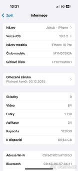 Iphone 16 Pro 128gb BLACK TOP STAV - 2