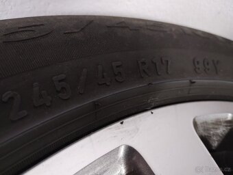 Prodám alu kola na Mercedes velikost R17 i s letním pneu 225 - 2