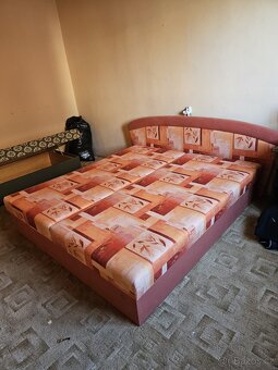 Dvoulůžko s úložným prostorem čalouněné - 2
