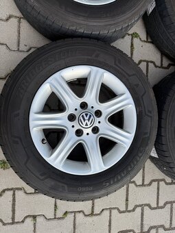 4x al kola 5x120 16 + pneu letní 215/65 R16C - 2