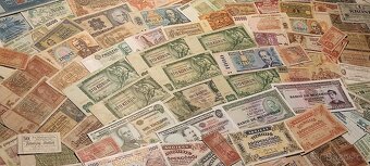 Mega obří konvolut bankovek po sběrateli 434ks - 2