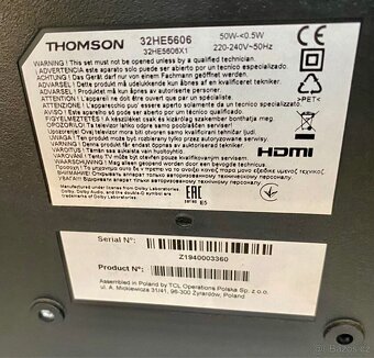 Smart TV Thomson 32HE5606 32” 81cm - 2