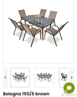 Skleněný stůl s 6 židlemi - 2