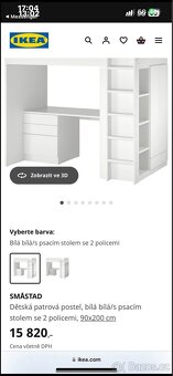 Smastad dětská patrová postel - 2