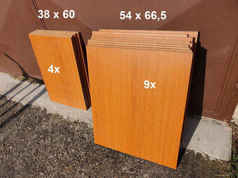 MDF desky do vestavné skříně 9+4 ks - 2