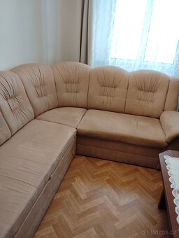 Velká, rozkládací sedací souprava - 2