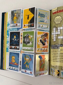 simpsons, zberatelske kartičky vsechny + album - 2