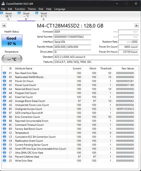 SSD disk Crucial M4 128GB – ve skvělém stavu - 2