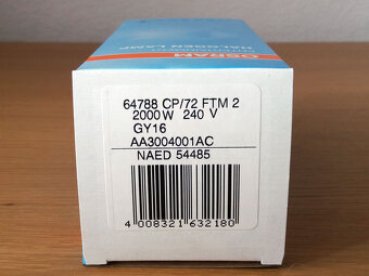 230V/600W GKV G9,5 3200K 250h 64716 OSRAM - 2