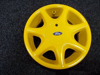 Žlutá alu kola originál Ford 6x15 ET40 4x108x63,3 - 2