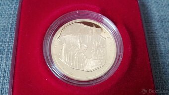 Cheb - PROOF, vzácná 5000 Kč zlatá mince, ČR - ČNB - 2