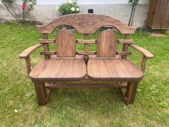 Prodám novou dubovou lavici, masiv - 2