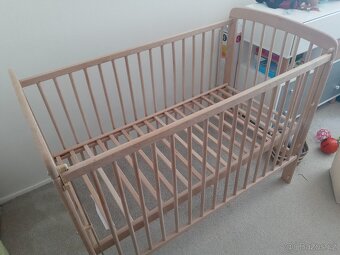 Dětská postýlka - Scarlett MÍŠA ECO (buk) - 2