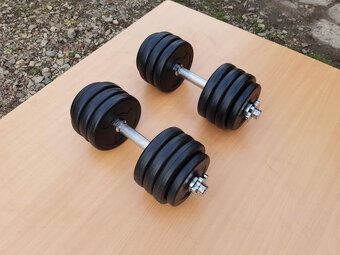 Nakládací činky 2x11kg - NOVÉ - 2