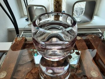 Krásná masivní váza styl Moser - 2