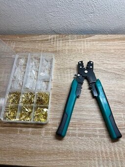 Krimpovací kleště + 270ks konektorů - 2