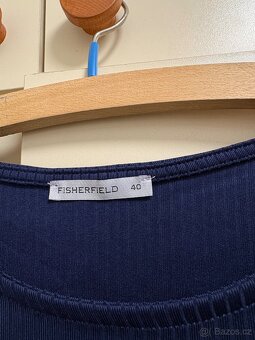 Modré šaty vel 40 - 2