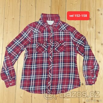 Vel 152-158 trička,rifle,bundy,košile.... - 2