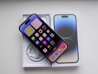 APPLE iPhone 14 Pro 128GB Silver - ZÁRUKA - TOP STAV - 2