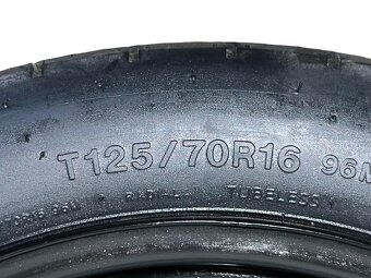 Rezerva 16" 5Q0601027AR 31,5J ET25,5 + pneu T125/70/R16 - 2