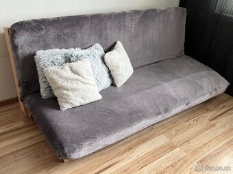 Futonová postel a pohovka v jednom - Perfektní Stav, 160x200 - 2