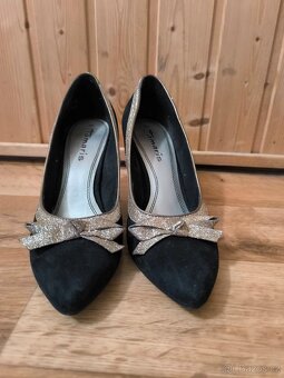 Černé semišové lodičky Tamaris,vel.40 - 2