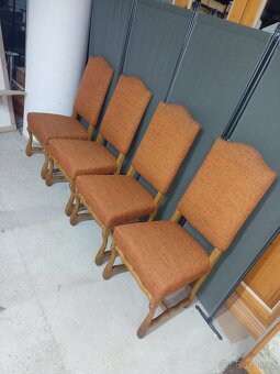 Prodám 4 x hezké rustikální židle z masivu - 2