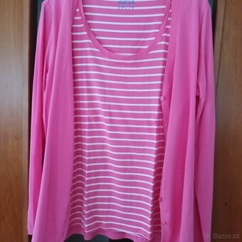 Bavlněné tílko s kardiganem, vel. 46 - 2