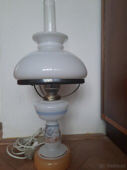 Retro lampa ze 70.let ve stylu petrolejky - 2