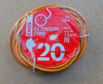 prodlužovací přívod, prodlužovák, 20m, Emos P01120 - 2