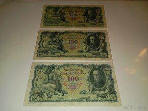 VZÁCNÉ BANKOVKY 100 KČS, 1931, JEDNOPÍSMENNÉ, NEPERFOROVANÉ - 2