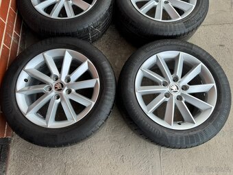 Alu 16" 5x112,škoda HELIX letní 70%, SUP2, Yeti - 2