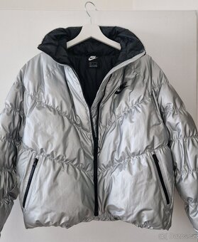 Nike bunda - mettalic silver - 2