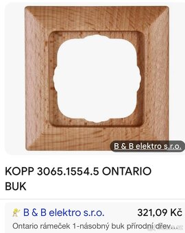 KOPP Ontario - bukové rámečky - 2