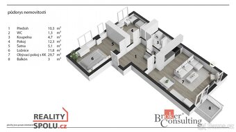 Pronájem, byty/3+kk, 78 m2, Jana Masaryka 2145/28, 50012 Hra - 2