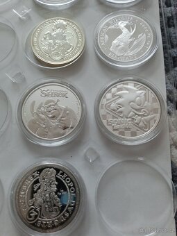 1 Oz a 2 Oz stříbrné a meď investiční mince - 2