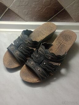 Dámské letní nazouváky – jako nové – vel. 39 – Zubří - 2