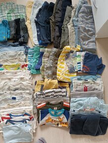 Velký set oblečení pro kluka 74-80 + boty - 2