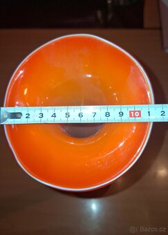 Skleněná retro váza - 2