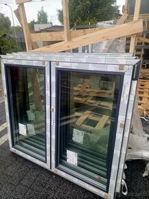 Okna trojsklo 1470x1250 mm. Nové cena 8000kč - 2