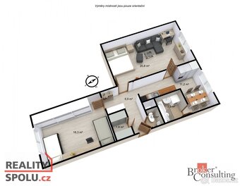 Prodej, byty/2+1, 62 m2, Liberecká 656, 46334 Hrádek nad Nis - 2