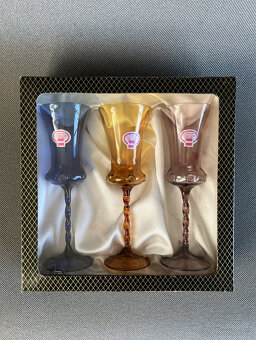 3x barevná sklenice, dárková sada, Lauscha Glas II - 2